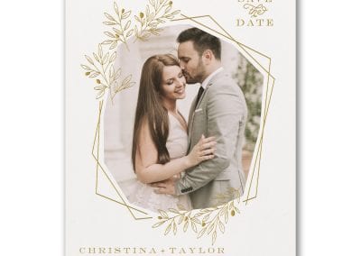 Geometric Date Save The Date