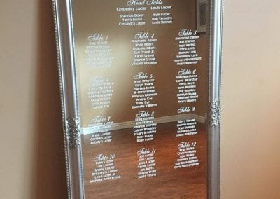 Mirrored Seating Plan